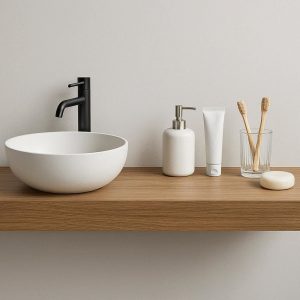 Wall-Mounted Floating Bathroom Shelf for Modern Bathrooms