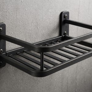 Heavy-Duty Metal Bathroom Shelf for High-Humidity Areas